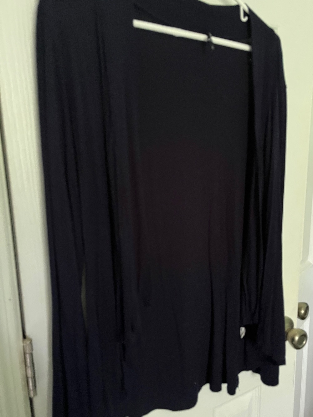 Women’s Navy Open-Front Lightweight Sweater Cardigan